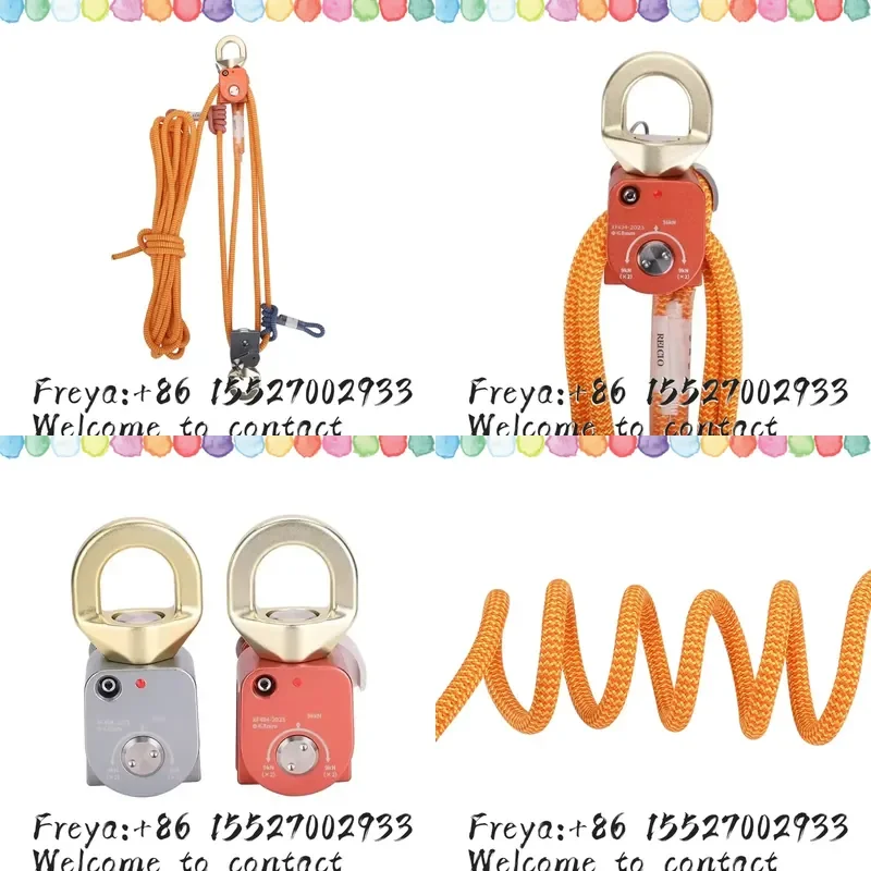 Multi Function 4 1 Labor Saving System Universal Lifting Kit Efficient Hoist Descender Prusik Stop Pulley