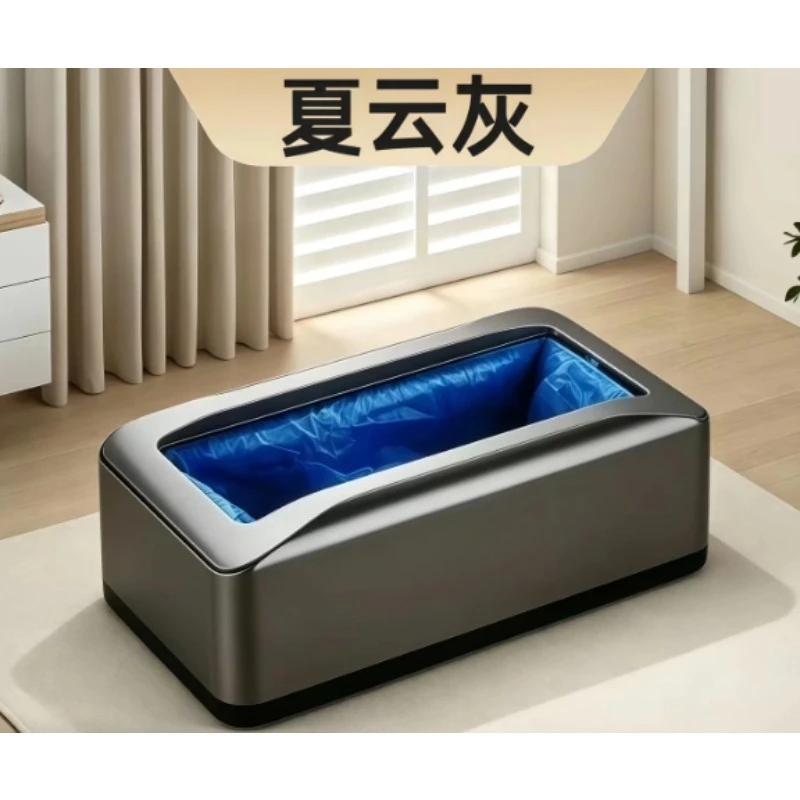 Automatic Shoe Cover Machine for Home Office, Touch-Free Dispenser with Large Capacity Covers, Indoor Floor Protector