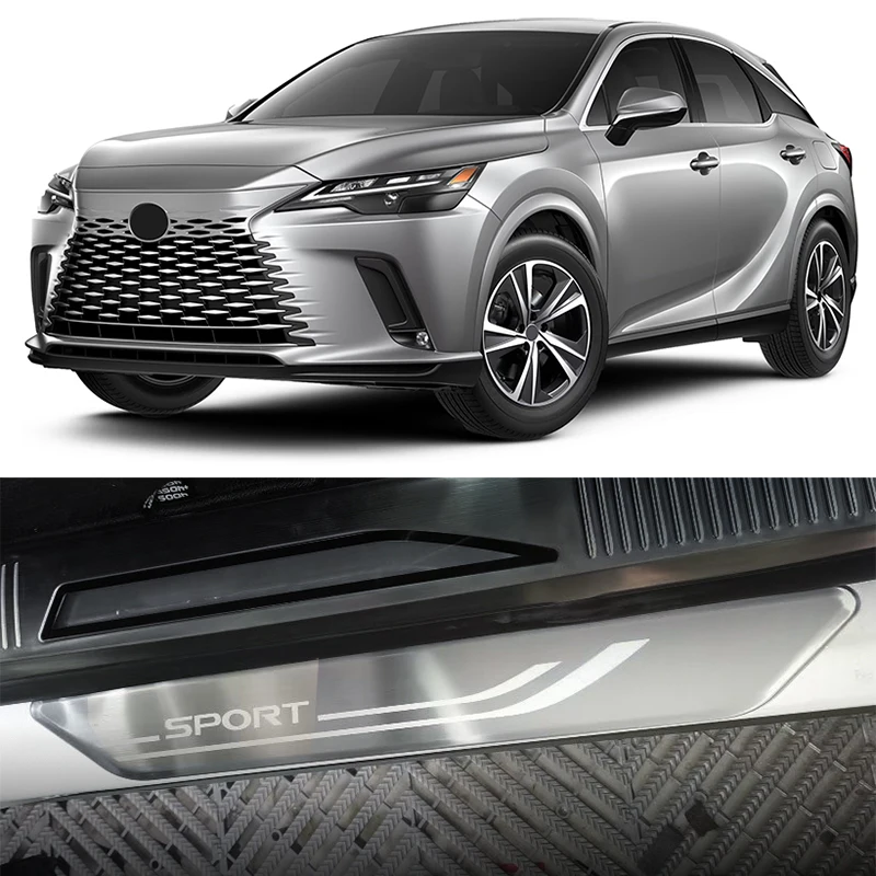 

Накладки на пороги для Lexus RX 350 350h 450h+ 500h 2023 2024 2025 4 шт. Автомобильные аксессуары из нержавеющей стали