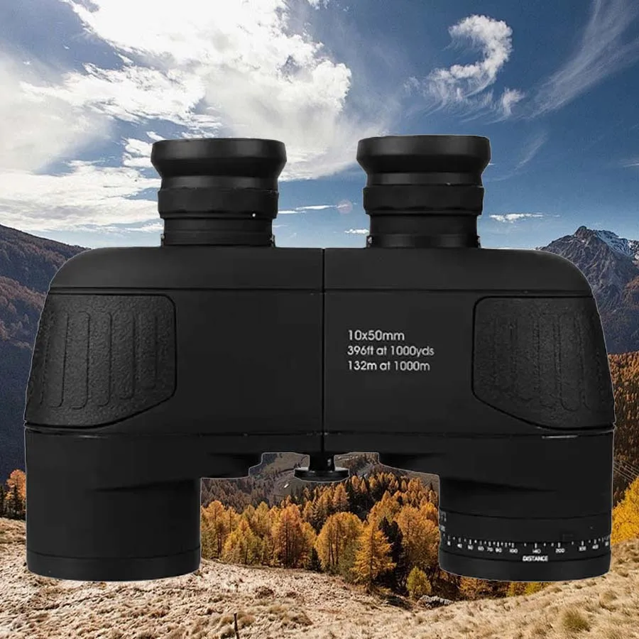 

1.Professional Adult Marine Binoculars 10x50 Featuring Rangefinder Compass FMC Lens Waterproof Perfect Hunting Boating & Camping