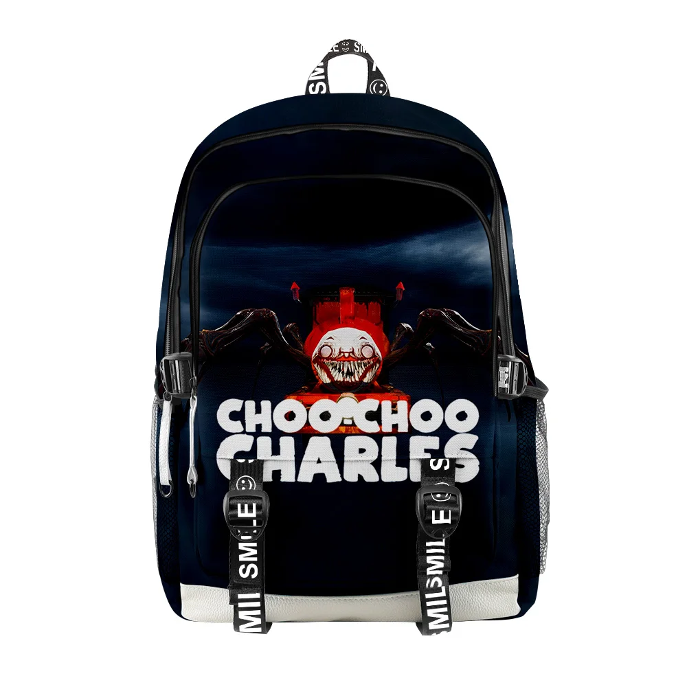 Harajuku Novelty Choo-Choo Charles Student School Bags Unisex 3D Print Oxford Waterproof Notebook multifunction Travel Backpacks