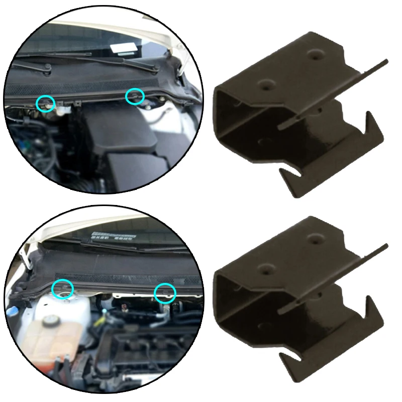 Cowl Scuttle Panel Trim Clips Metal Clamp Front Below Windscreen For Ford Ka+ 2014-2023