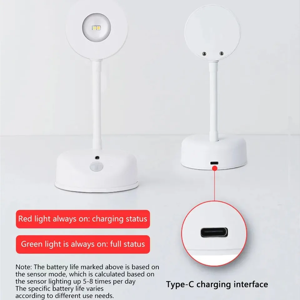 Motion Sensor Light Wireless Wall Lamp Rechargeable USB LED For Kitchen Bedroom Mural Living Room Sensor Indoor Lighting 1pc/lot