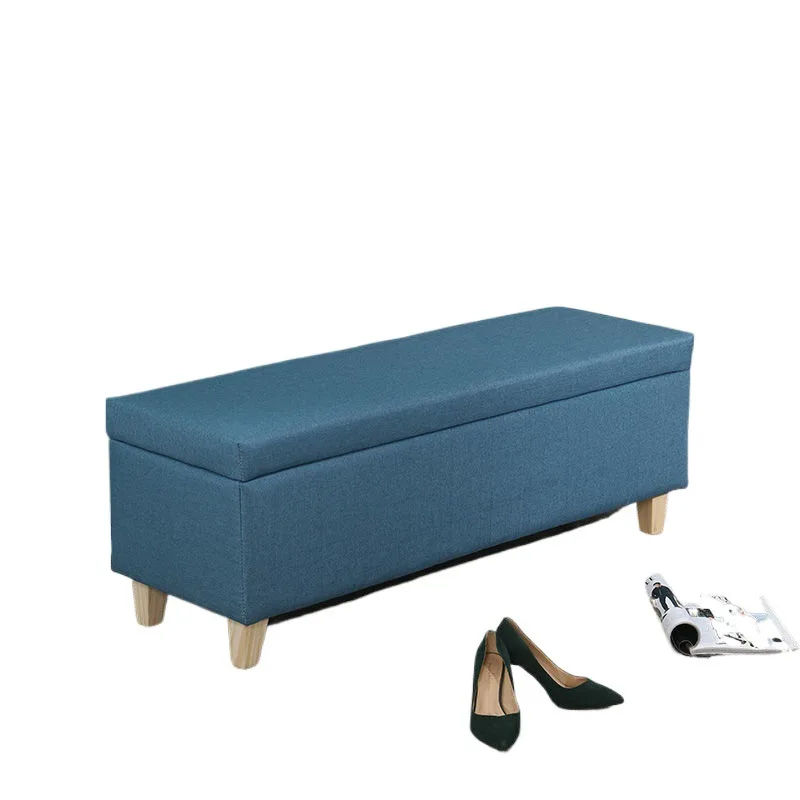 

Modern, simple, fabric, long strip, shoe change, sitting storage, multi-function, end of bed stool