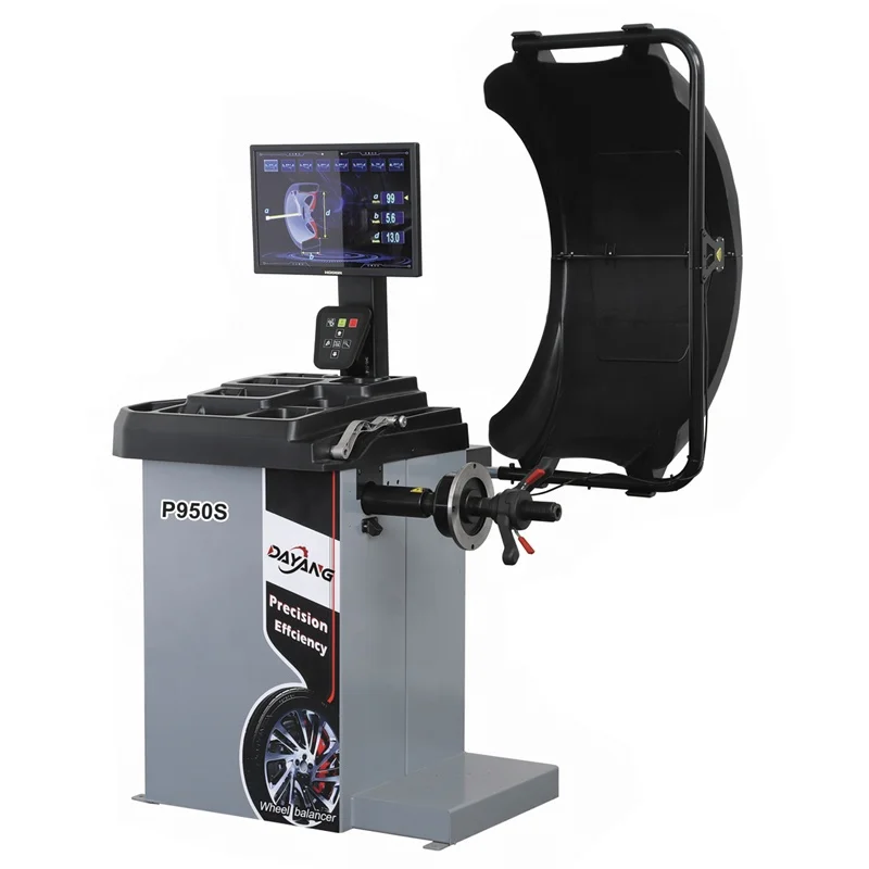 LCD Computer Screen Wheel Balance Machine for Car Repair Tire Workshop