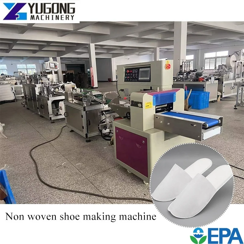 YG Hotel Use Environment Friendly Material Disposable Slipper Making Machine Multifunctional CE Slipper Pasting Production Line