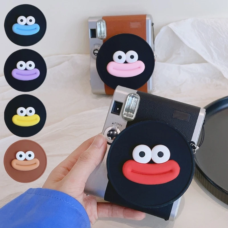 Nắp Ống Kính Hoạt Hình Dễ Thương Vỏ Silicon Cho 90 Bảo Vệ Ống Kính Máy Ảnh Với Dây Dễ Dàng Mang Theo Vỏ Ống Kính Silicon