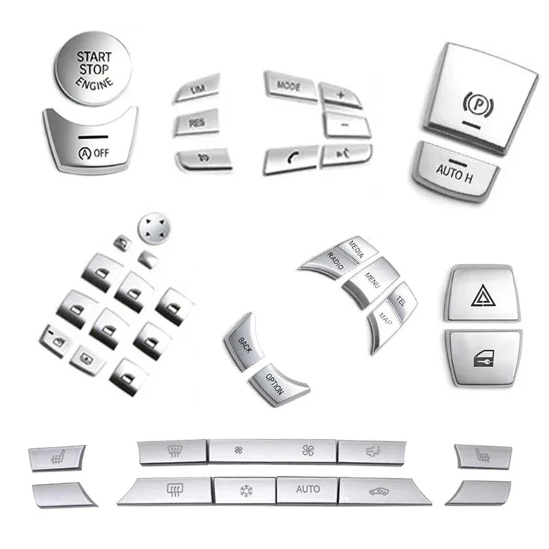 For BMW 5 6 7 Series 5GT F10 F11 F06 F07 F12 F01 F02 Heater Climate Air Conditioning Control Panel Button Cover Automotive Parts
