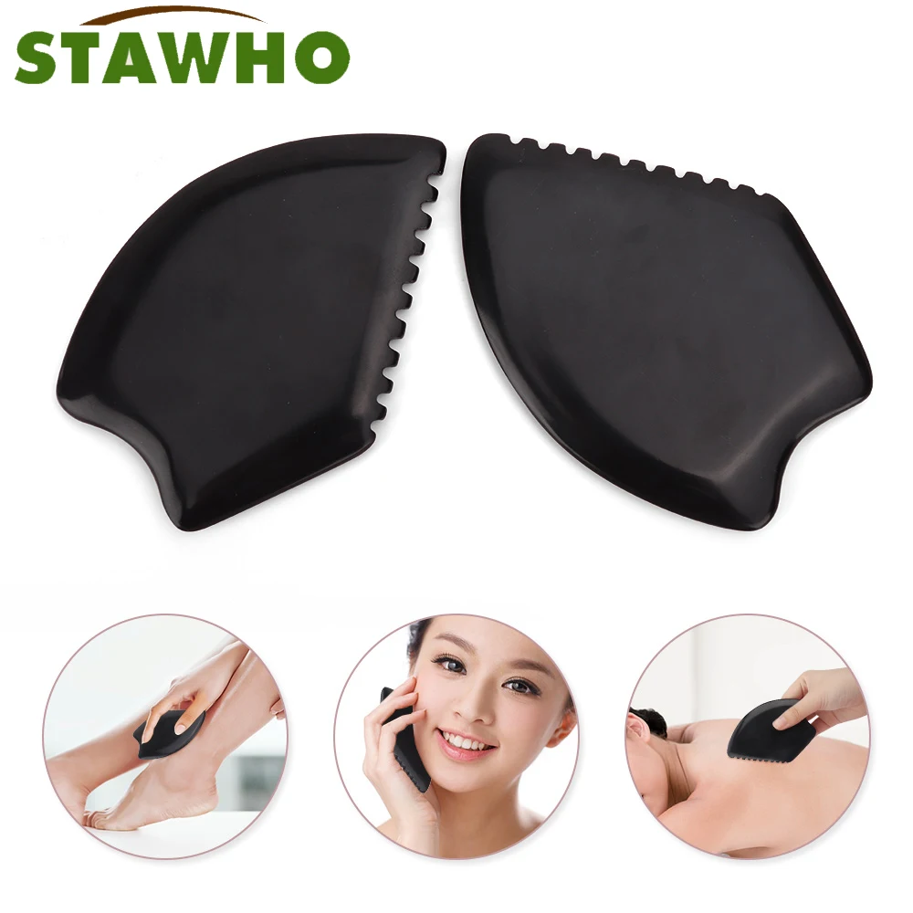 

Natural Aura Stone Chinese Gua Sha Tool BianStone Scraping GuaSha Massager For Face Lift SPA Slimming Massage Sculpts Body