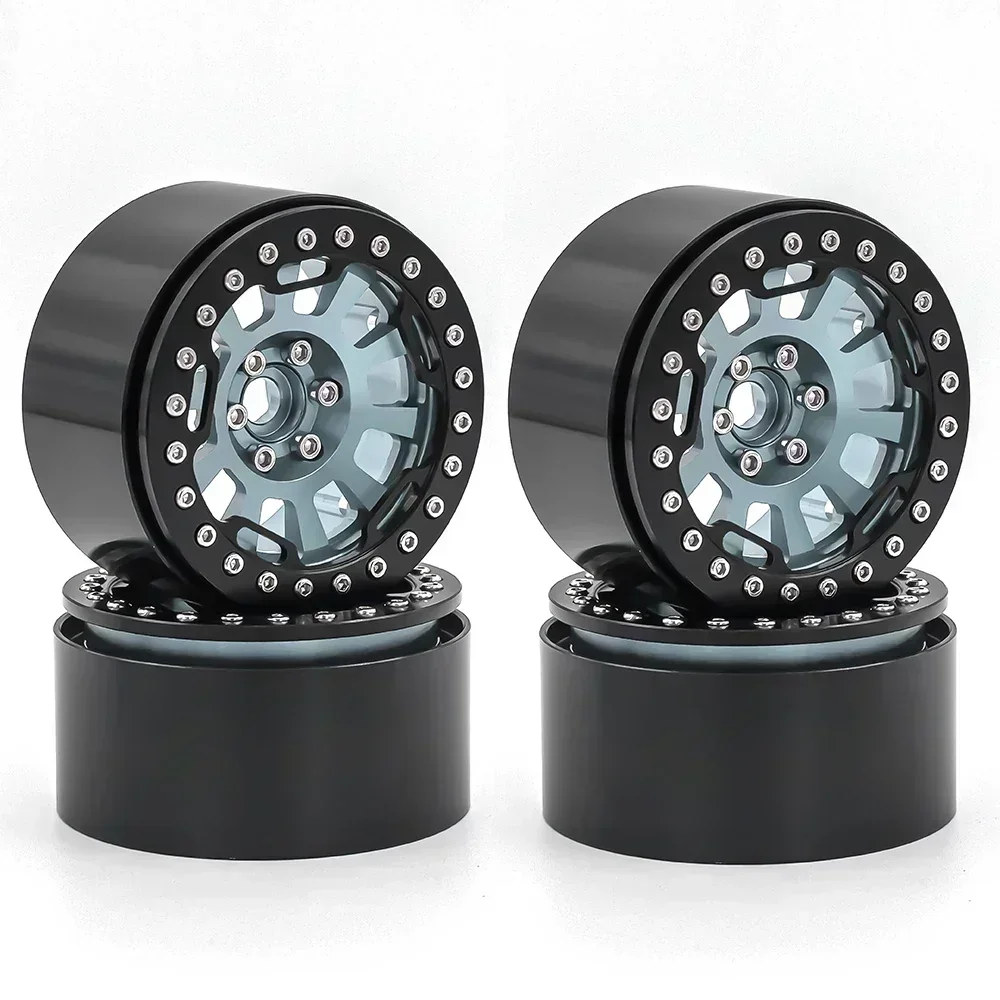 

RC Car 2.2 Beadlock Wheels 5 Spokes Rim 64x35mm CNC Aluminum Anodized for 1/10 Crawler Trxs TRX4 TRX6 Axial SCX10 Wraith