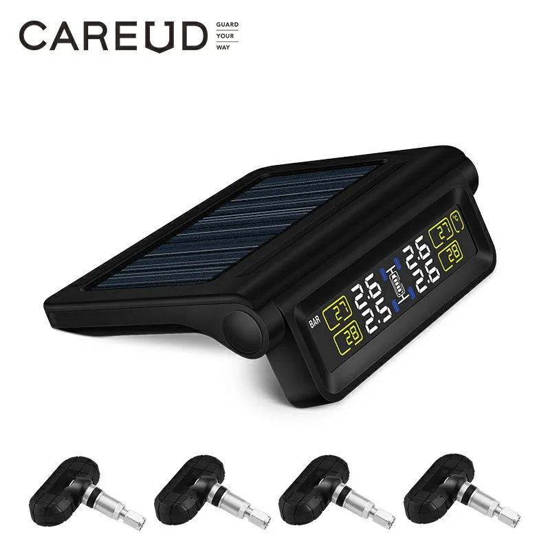 Factory Solar Tire Pressure Monitoring System Android USB Internal Auto TPMS Sensors