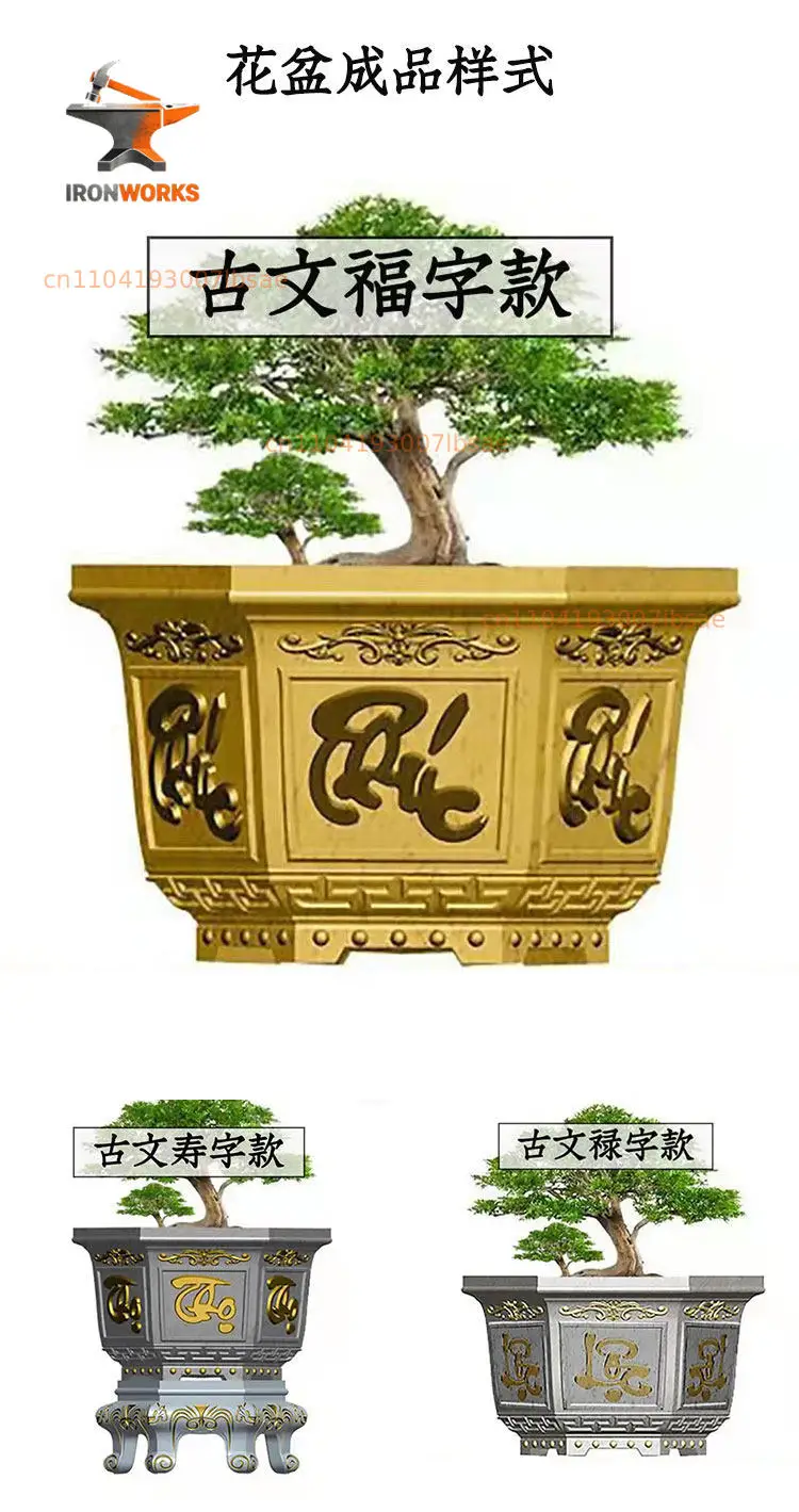 Hexagonal cement flower pot mold handmade flower box plastic model landscaping large flower plate, template