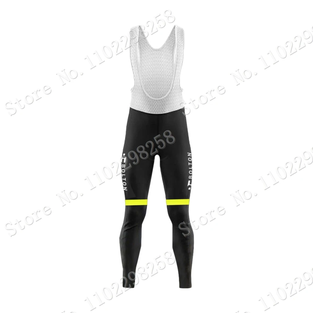 Summer BOLTON EQUITIES BLACK SPOKE 2023 Cycling Jersey Set Men Long Sleeve Cycling Clothing Suit MTB Bike Road Pants Bib Maillot