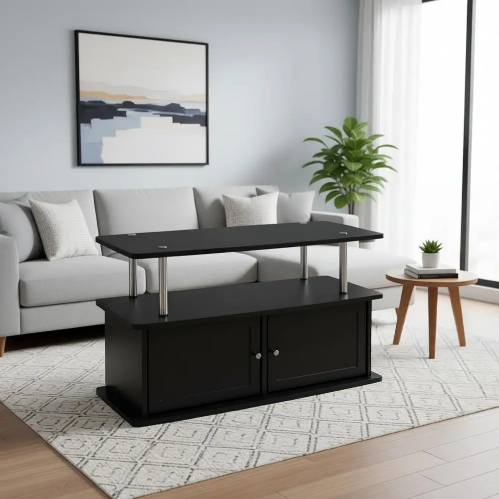 

Тумба под телевизор 40 дюймов с 2 шкафчиками и полкой для хранения