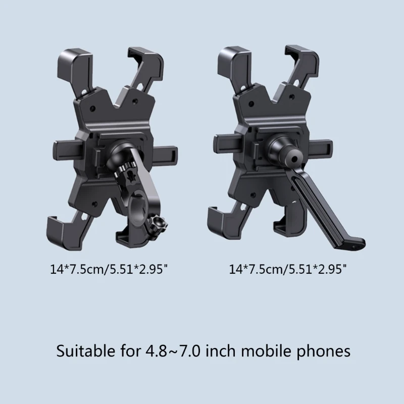 

U90C Bike Phone Mount, Upgrade Handlebar Clamp Universal Full Protections Cellphone Holder for Bike Motorcycle