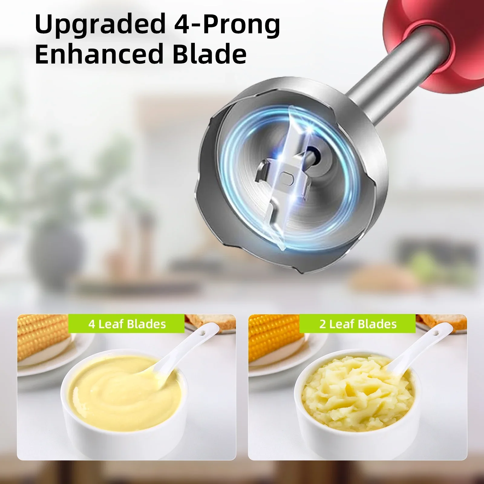5-in-1 1000W Handheld Kitchen Blender – 12-Speed Stick Blender 6