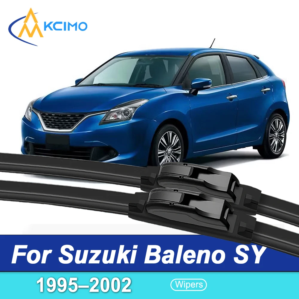 

2Pcs Silent Rubber Wiper Blades Set Fit Suzuki Baleno SY 1995-2002 Car Front Window Windshield Wiper Parts