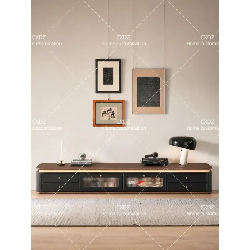 Modern TV Cabinet for Living Room Floor Storage Unit with Coffee Table Design Household Media Console Locker 2026 New Arrival