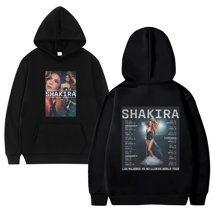 

Shakira Las Mujeres Ya No Lloran 2024 World Tour Hoodie Men Women Fashion vintage Sweatshirt Unisex Fleece Long sleeve pullovers