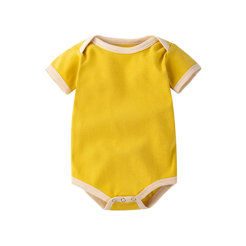 NewBorn Bodysuit Solid Cotton Baby Boy Clothes Short Sleeve Romper Baby Girl Clothes 0-12M Bebes