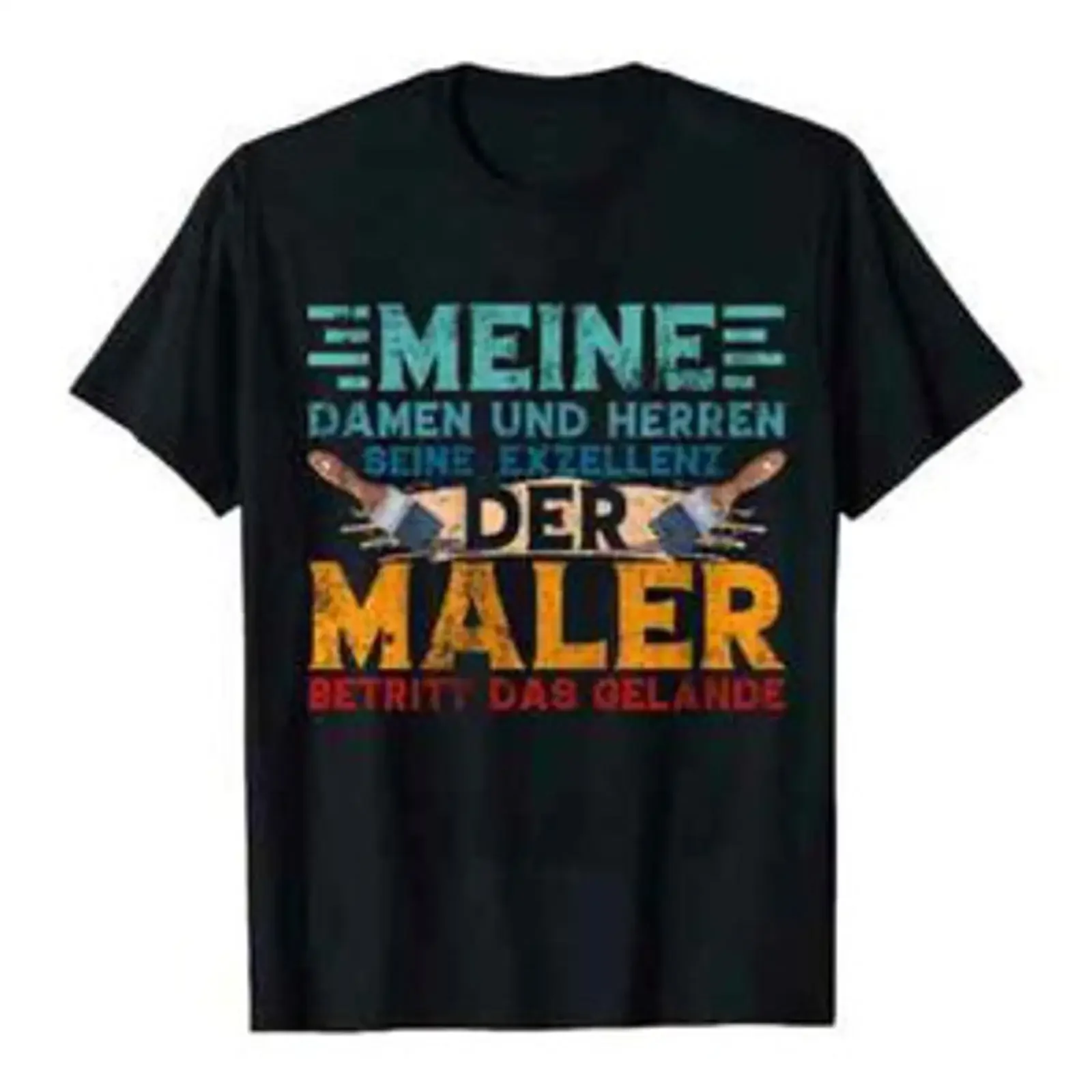 Herren T Shirt Meine Damen und seine Exzellenz der Maler coole Männer vintage Washed Stretched Comfortable streetwear