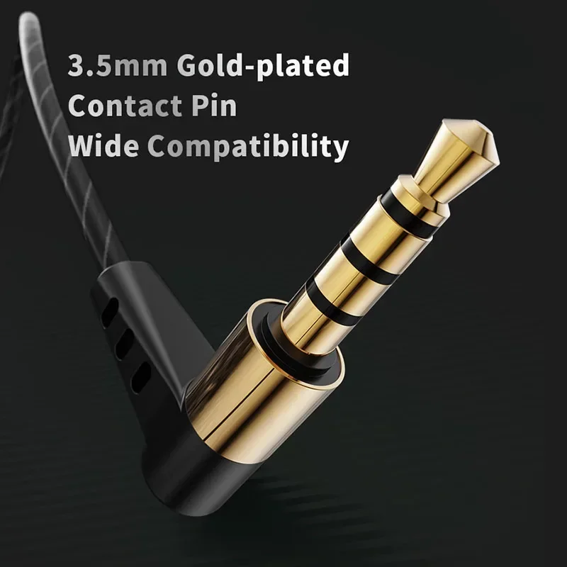 QKZ SK8 سماعة رأس سلكية HIFI ستيريو ديناميكي ثقيل باس 3.5 مللي متر AUX داخل الأذن رصد سماعة لعبة الرياضة سماعات الموسيقى مع ميكروفون #3