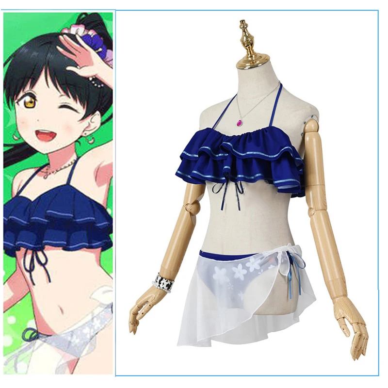 Lovelive Liella Hazuki Ren Cosplay Summer ocean series Sexy Beach Swimwear School Idol member Women Swimsuit E