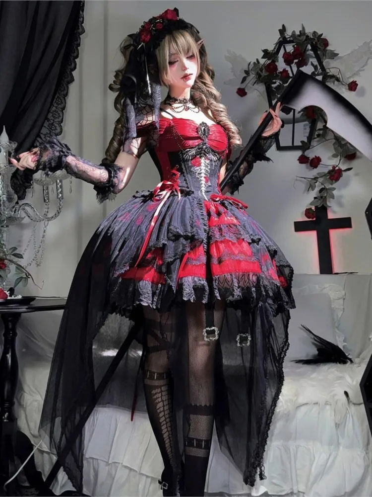 

Dark Gothic dress with keel thorns
