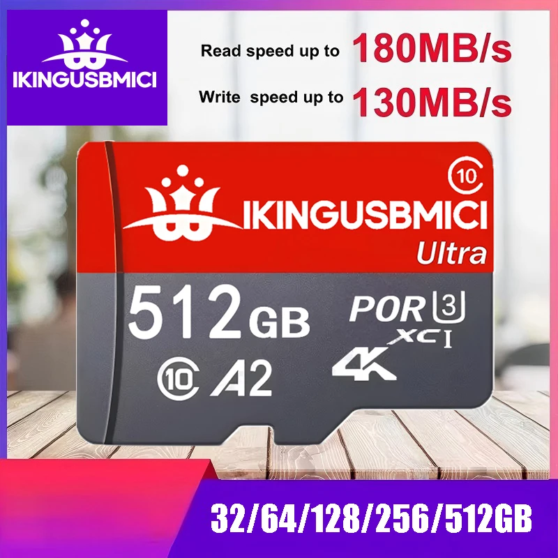 SD Cards Micro TF SD Card TF Cards Memory Card 64GB 128GB 256GB High Capacity V10 High Endurance 4K for Digital Devices Tablet