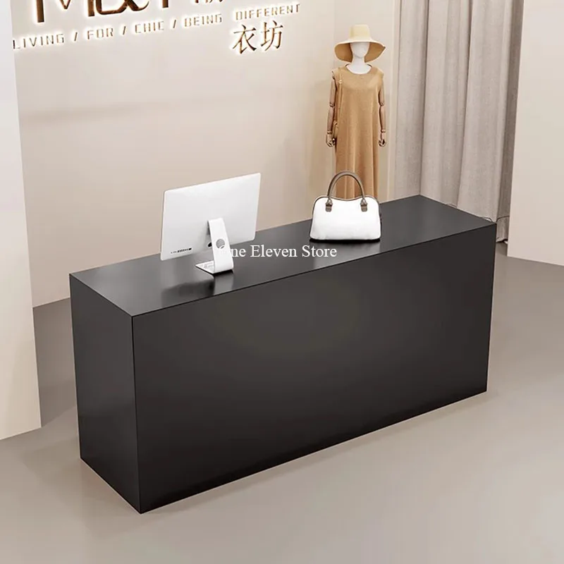 Salon Reception Desk Modern Furniture Hairdressing Barber Shop Counter Long Aesthetic Business Pulpito De Iglesia Luxury Bank