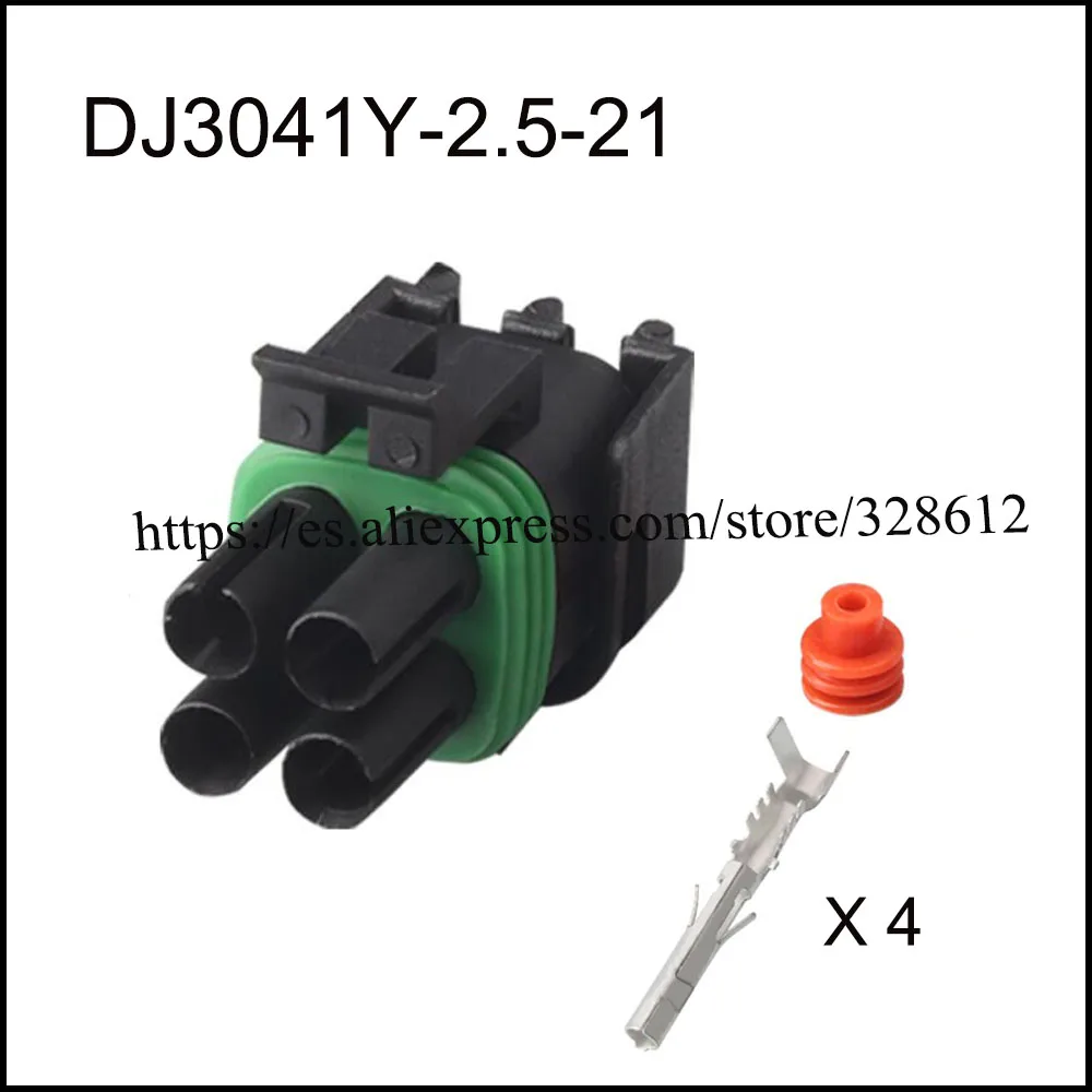 Imagem -06 - Conector Automático à Prova Dágua com Selo Terminal Plugue Automotivo Soquete Masculino Familiar Pinos Dj7046a2.8-21 100set