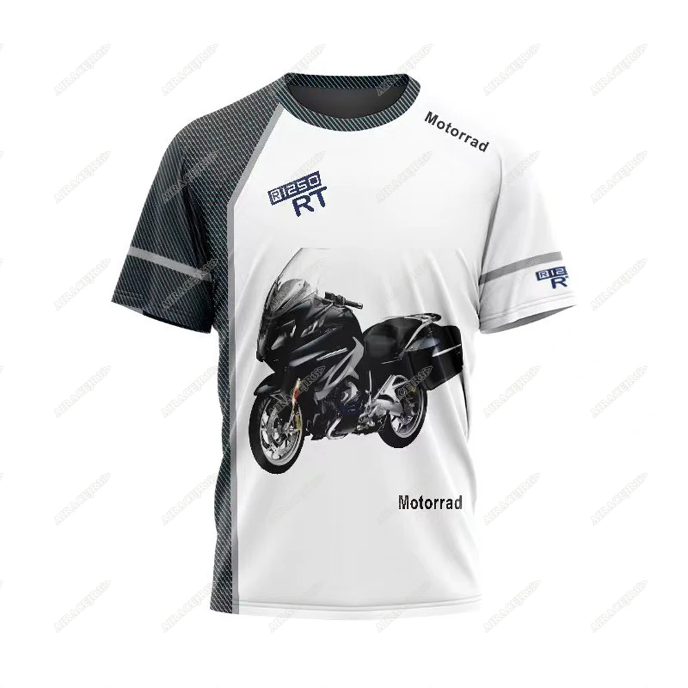 For BMW R1250 RT Motorrad AVENTURA Esportes Corrida Motos Equitação Motocross Verão Respirável Secagem Rápida T-shirt Dos Homens