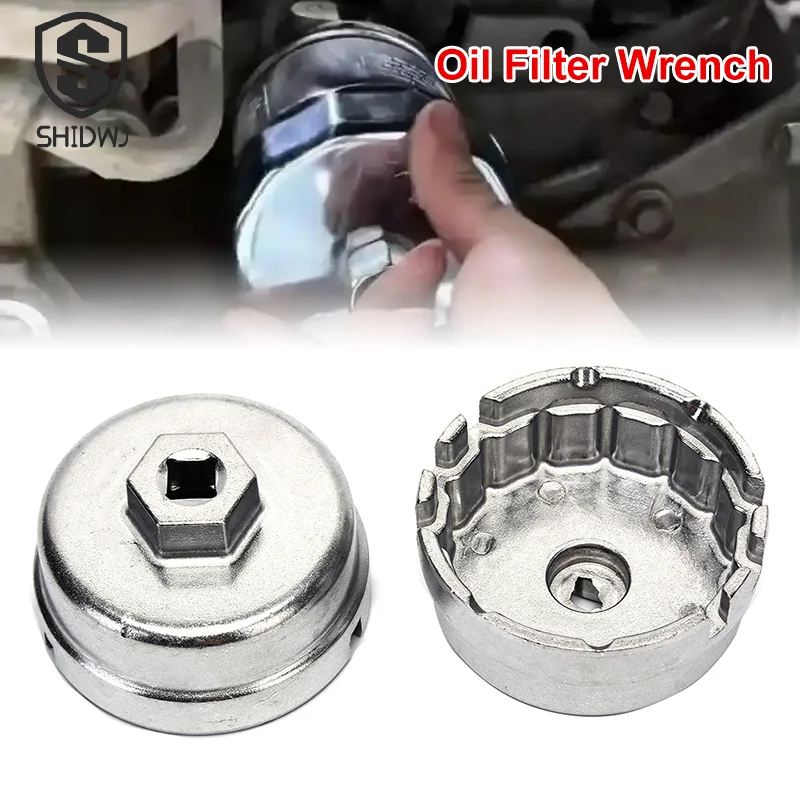 1Pcs Oil Filter Aluminum Cup Wrench Cap Housing Tool Remover Socket Spanner For Toyota Prius Corolla Rav4 Auris Wholesale