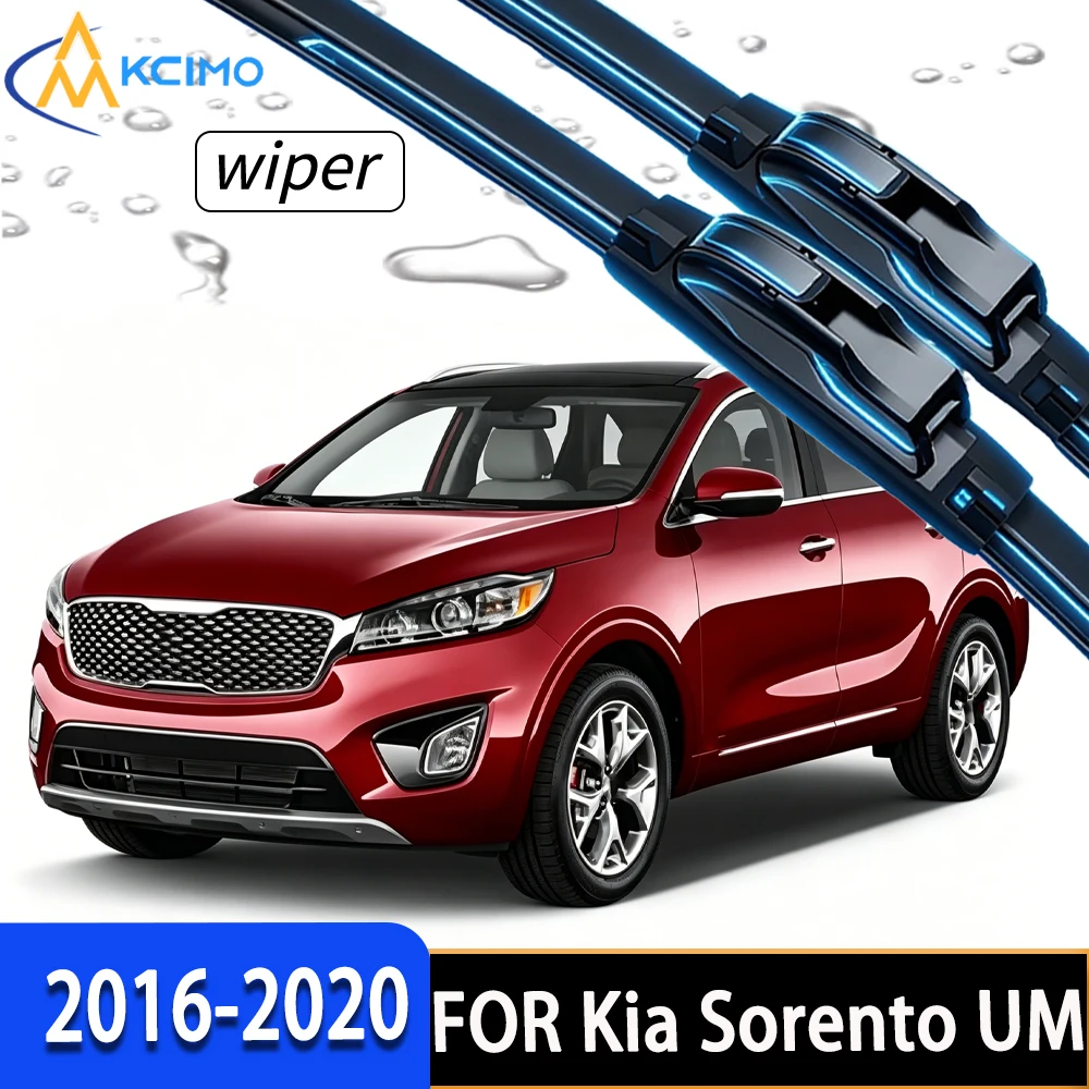 

Premium Front Wiper Blades with Durable Rubber for Stable All-Weather Wiping, Fit for Kia Sorento UM 2016-2020
