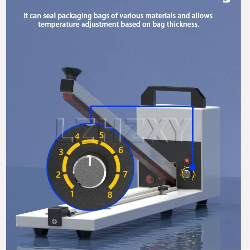 Impulse Sealer Plastic Film Foil Bags Impulse Sealing Machine 8-level Temperature Adjustment Size 45/60/75/90CM for Option