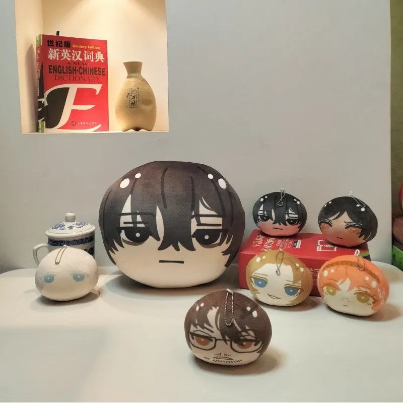 Game Limbus Company Soft Stuffed Pillow Home Decor Gift, Round Mochi Plush Cushion Outis Gregor Don Quixote Ryoshu Hong Lu