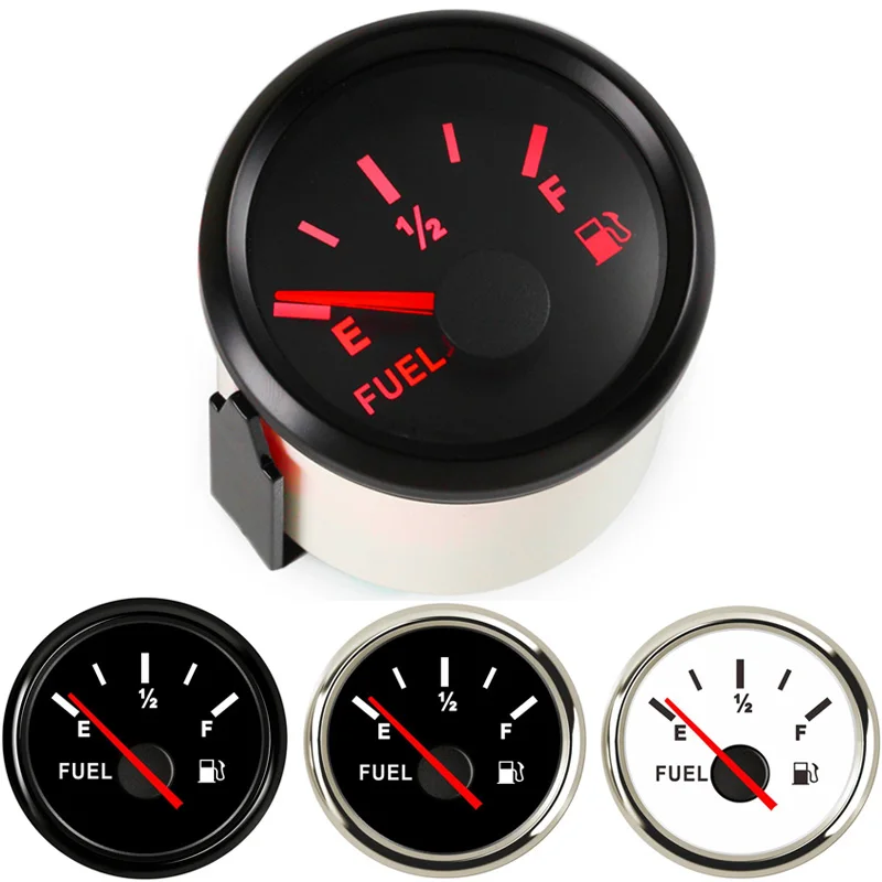 

Auto Instrument Panel Fuel Gauges Tuning 0-190ohm European Standard Fuel Level Meters 52mm 240-33ohm for Boat Car Motorcycle Rv