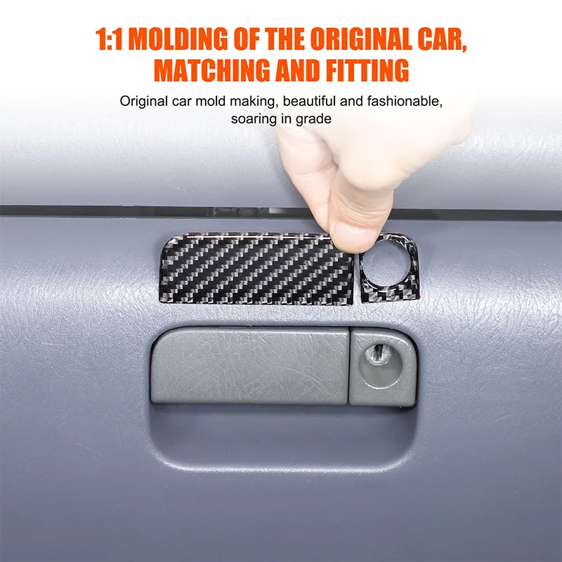 

For Honda Pilot 2003 2004 2005 2006 2007 2008 Soft Carbon Fiber Car Co-pilot Trash Box Switch Cover Trim Sticker Car Accessories