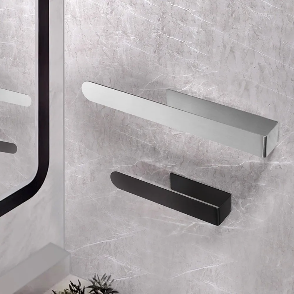 

Нержавеющая самоклеящаяся вешалка для полотенец из нержавеющей стали, одинарный держатель для салфеток, экономия места, без дырокола, вешалка для полотенец для ванной комнаты