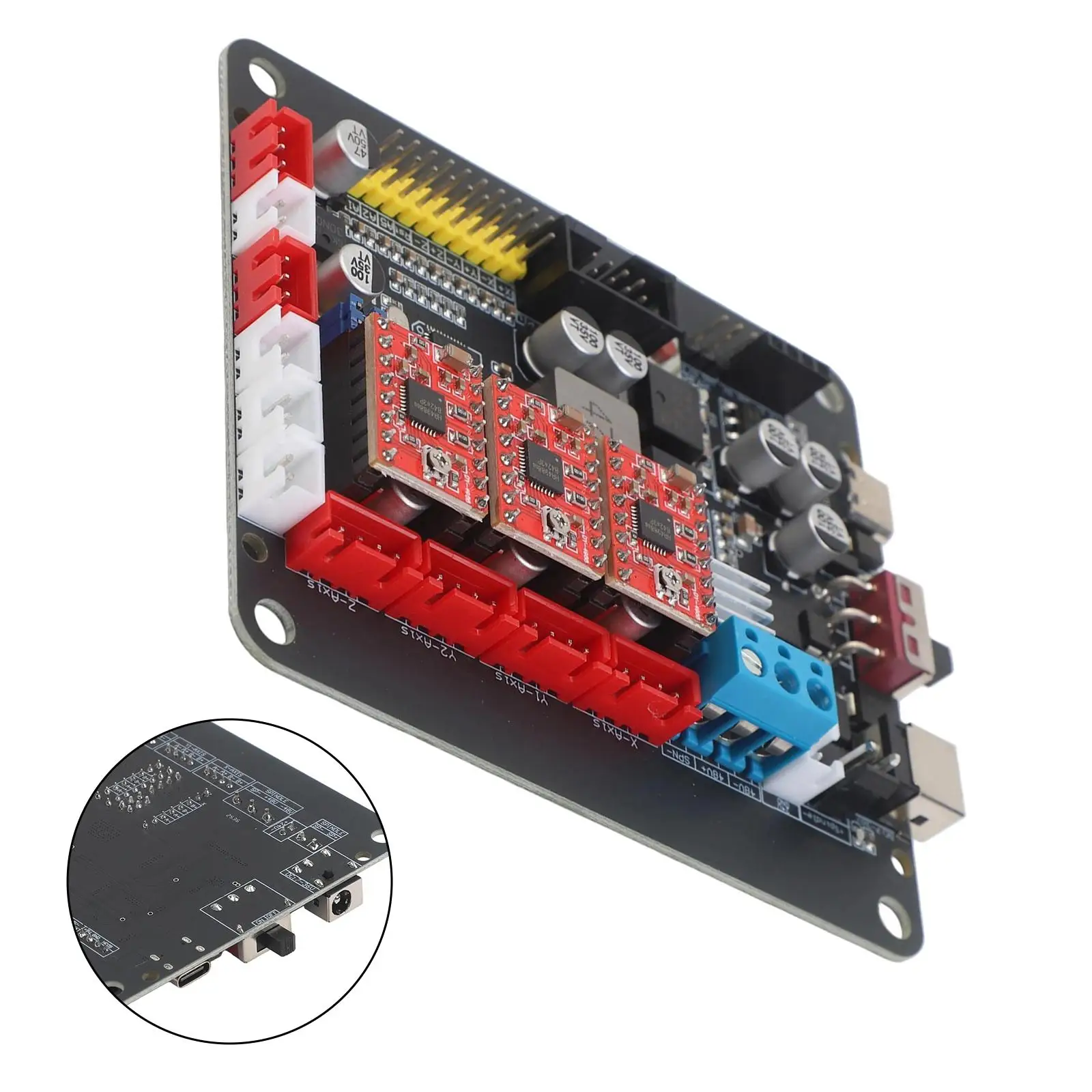 For GRBL 1 1 CNC Controller Board USB Compatible with XYZ Stepper Motor Double Y Axis Supports 1610 2418 3018 CNC Router Models