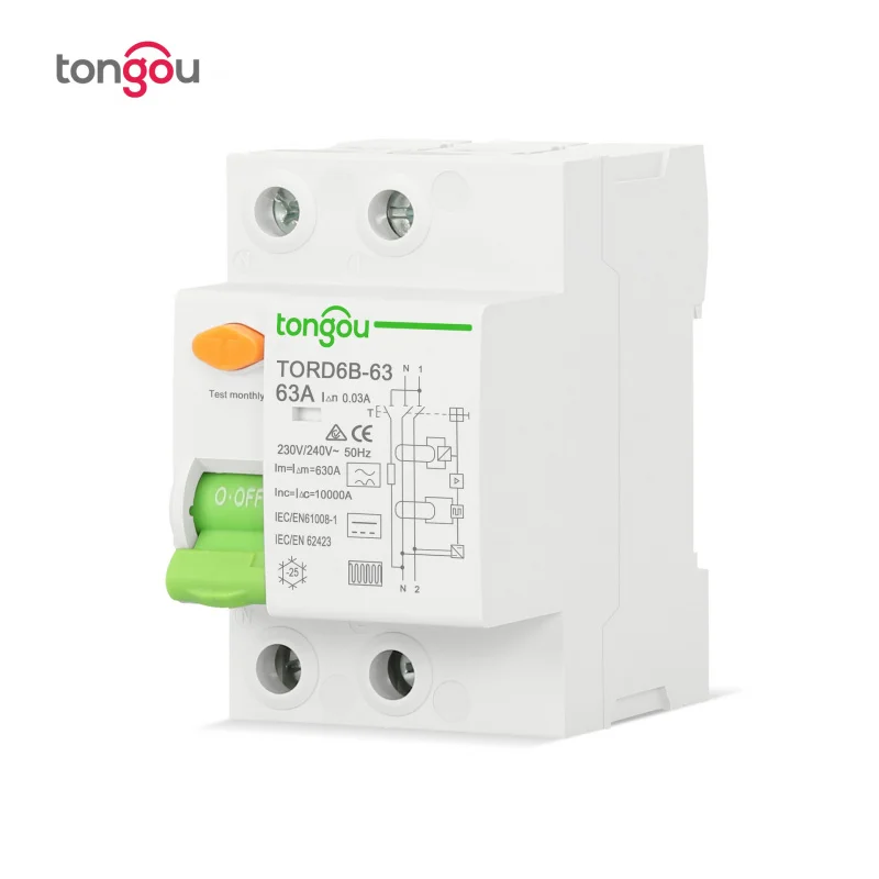 

B-type leakage protector, leakage circuit breaker 2P63A, leakage protection switch 10KA, photovoltaic RCCB RCD