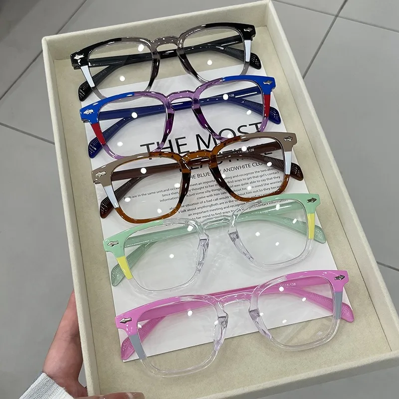 Occhiali da vista da donna Lenti CR39 Occhiali da miopia da uomo Occhiali da computer con blocco della luce blu Montatura per occhiali da vista per PC