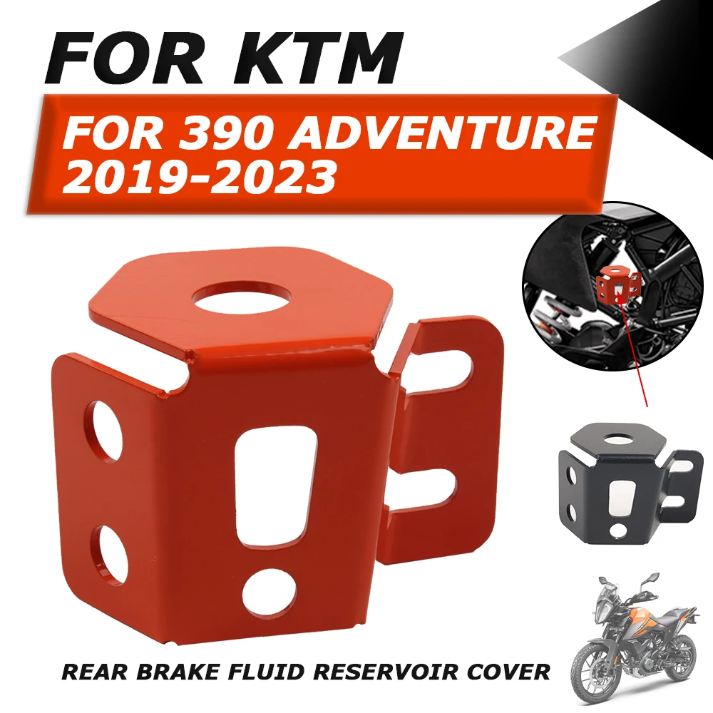 Motorcycle Rear Brake Pump Fluid Tank Oil Cup Reservoir Guard Cover Protector FOR KTM ADVENTURE 390 ADV 390ADV ADV390 2019 2020