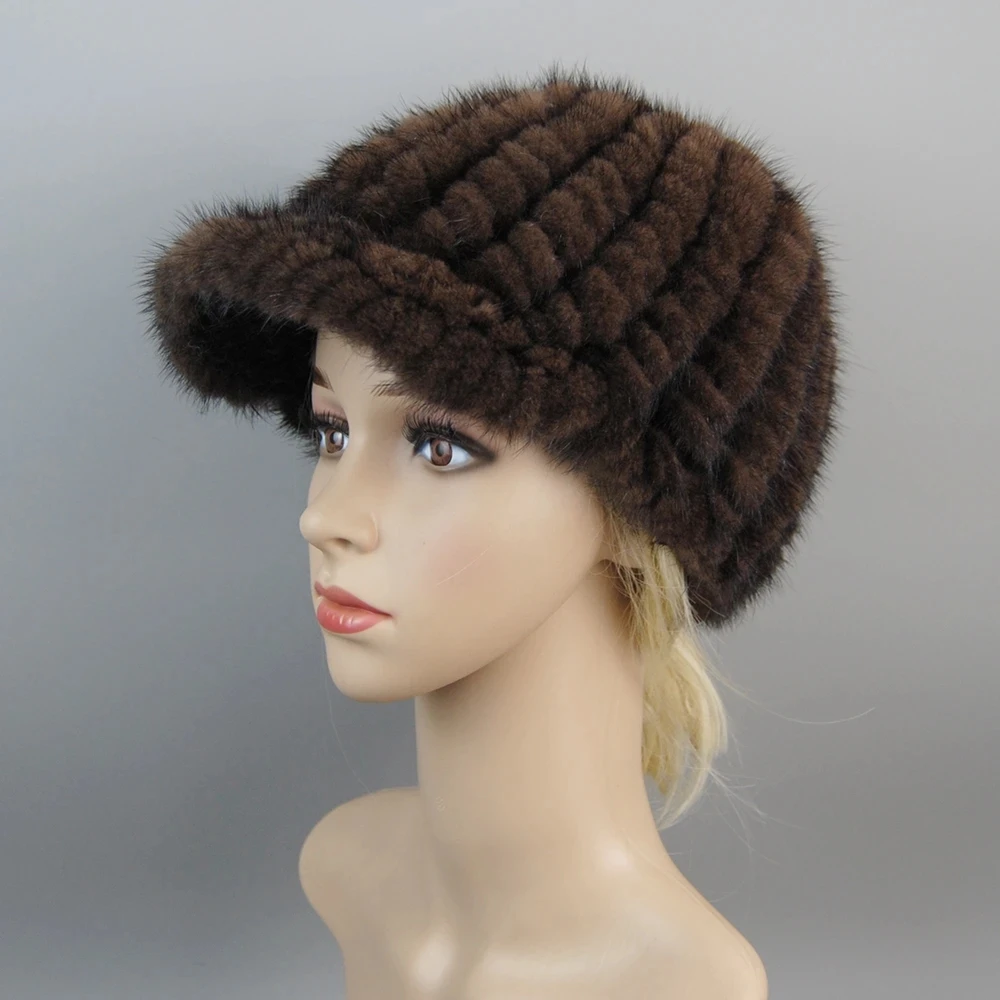 Echte Nertsenbont Baret Dameshoed Nertsen Baret Meisjespetten Franse stijl Elegante hoeden voor dames Schattig Winter Flap Cap Grijs Rood Zwart