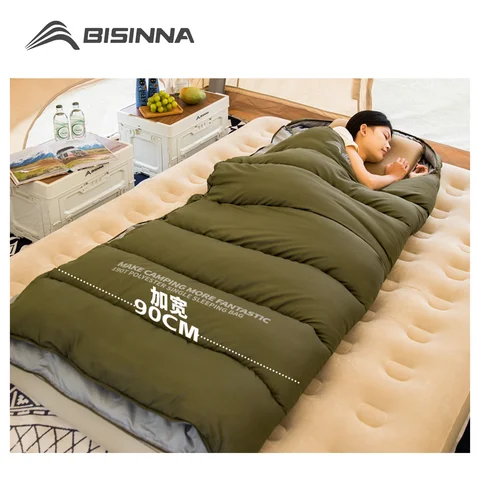 BISINNA Camping Sleeping Bag Lightweight Warm Envelope Backpacking Adult Sleeping Bag for Outdoor Travel Hiking
