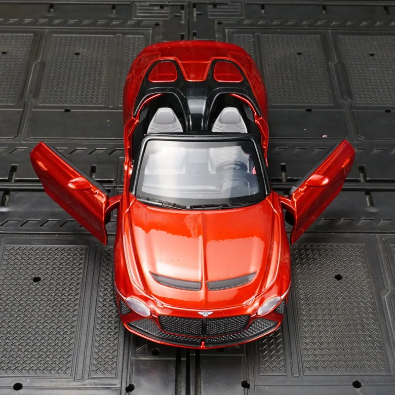 1:32 Bentley Mulliner Bacalar alloy convertible supercar model car children's toy car with sound and lighting rich details