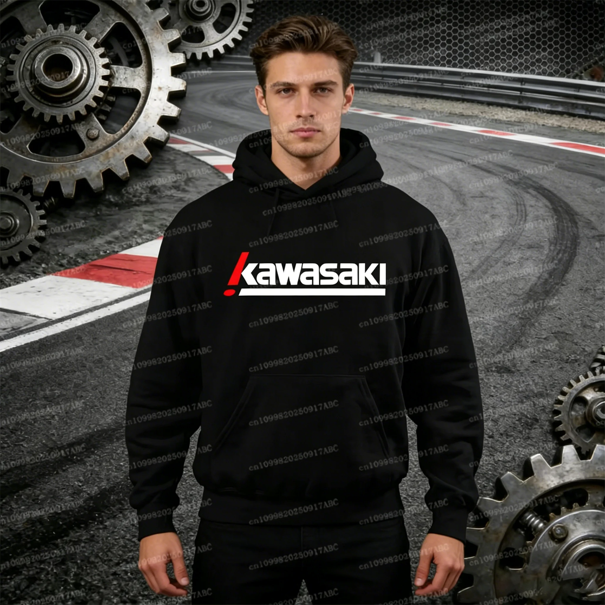 

Весенне-осенняя футболка Kawasaki Y2K, спортивная мужская толстовка Y2K, мужская красочная спортивная рубашка, мужская одежда, модная женская толстовка Kawasaki