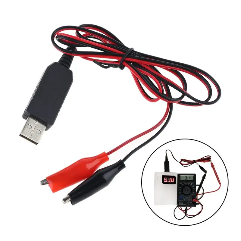 Replace 2x AA AAA Battery USB 5V to 3V Step-down Cable for Radio Toy