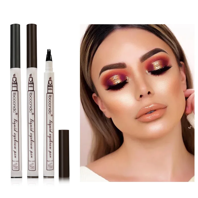 Extremely Fine 4 Head Eyebrow Marker Pencil Waterproof Microblading Tattoo Eyebrows Lasting Makeup Eyebrow Pencil