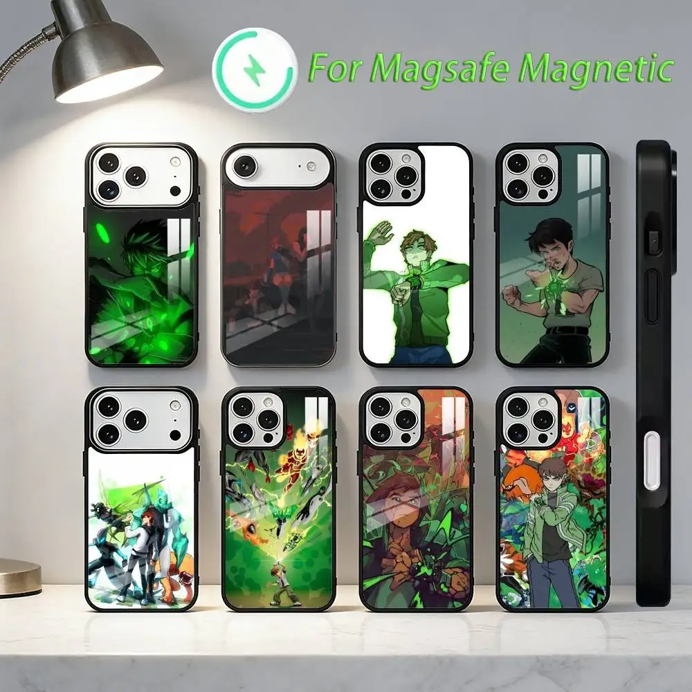 

BEN10 Omnitrix Cool Phone Case For iPhone17,16,15,14,13,12,11,Plus,Pro,Max For Magsafe Wireless Charging cover